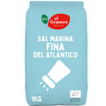 El Granero Sal Marina Fina del Atlántico Ecológica 1kg | Sin Refinar | BIO