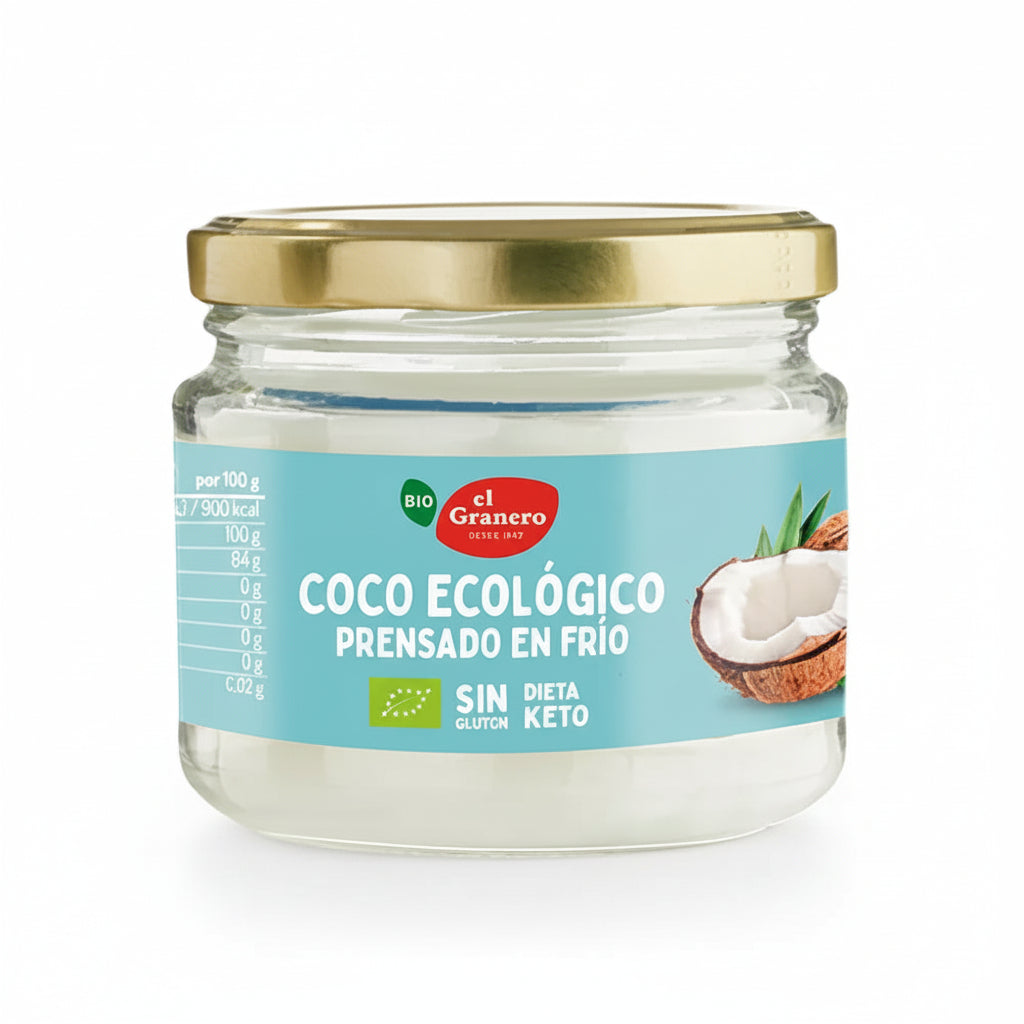 EL GRANERO Coco Ecológico Prensado en frío BIO, 200 ml Sin Gluten