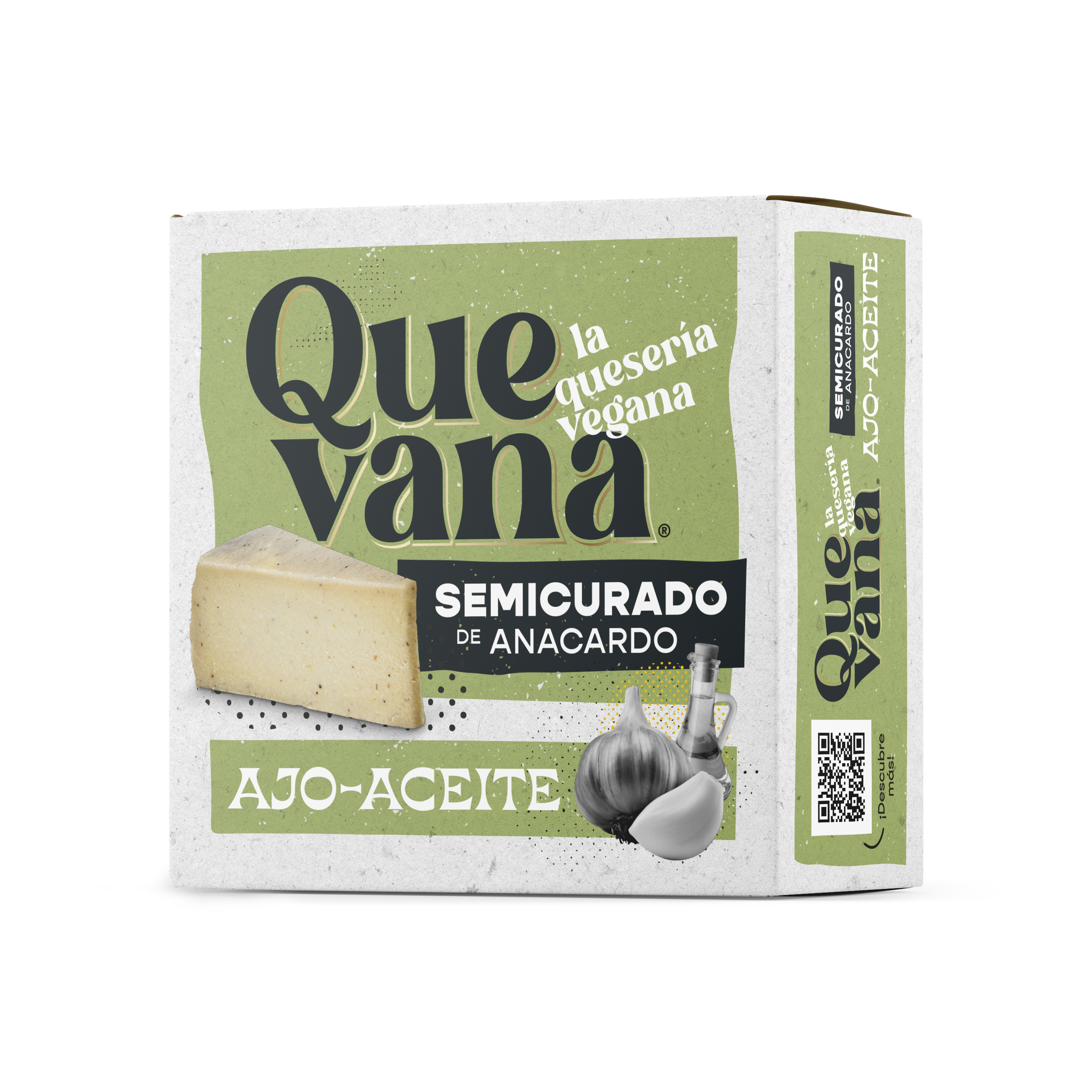 Quevana. Semicurado de Anacardos de Ajo y Aceite