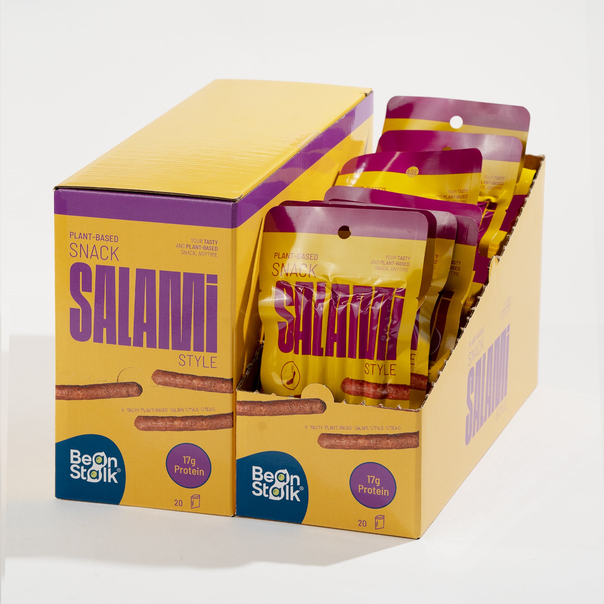 BEANSTALK. Snacks estilo Salami. 50g