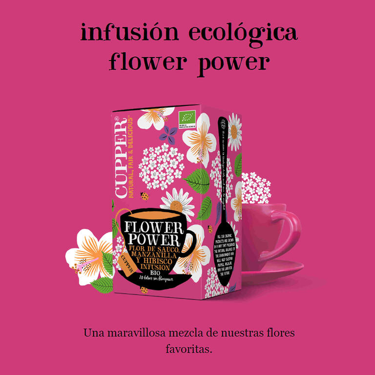 CUPPER Infusión flower power BIO 20 bolsitas