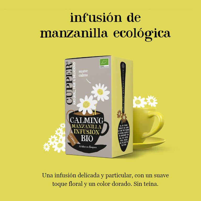 CUPPER Infusión Manzanilla BIO 20 bolsitas