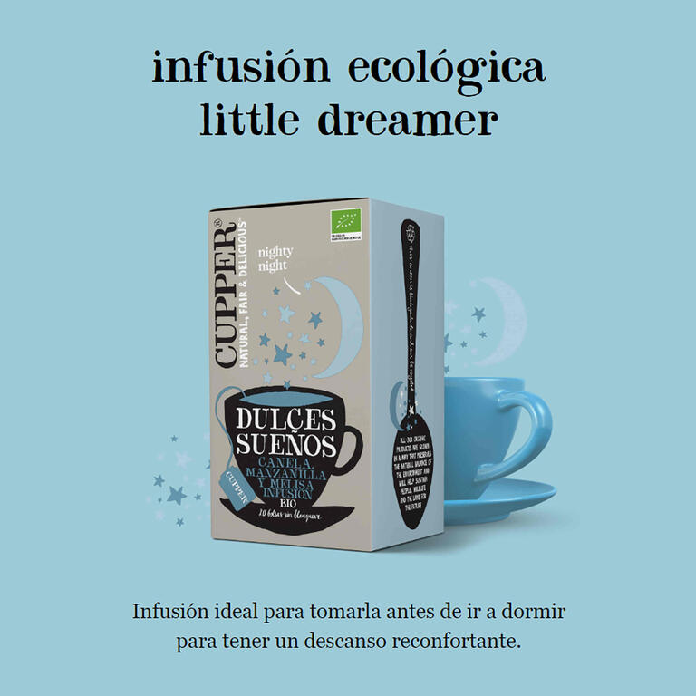 CUPPER infusión dulces sueños bio 20 bolsitas