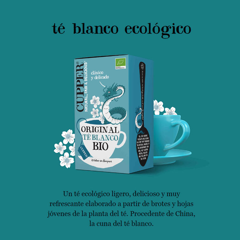 CUPPER Te Blanco BIO 20 bolsitas