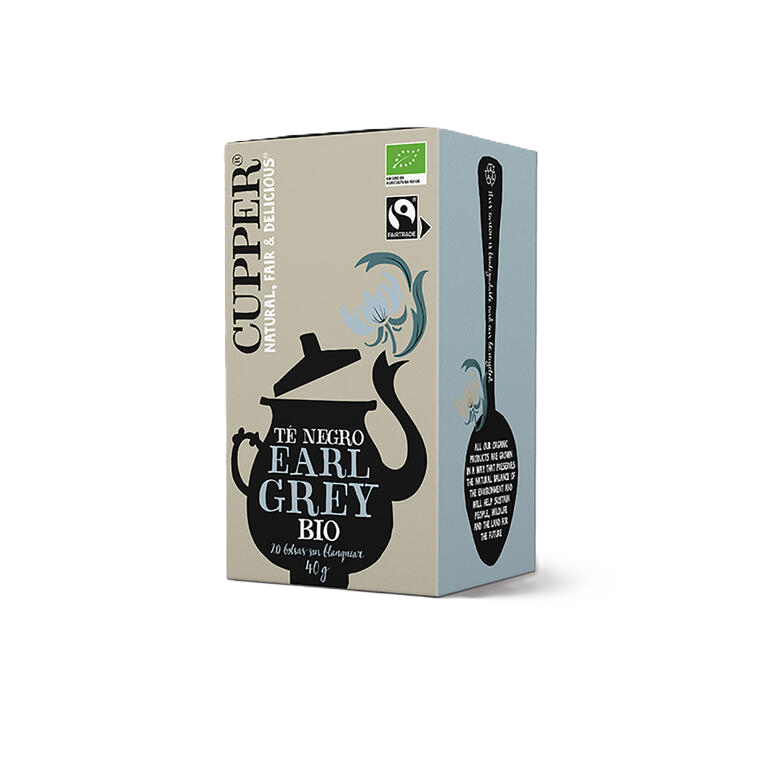 CUPPER Té negro earl grey BIO 20 bolsitas