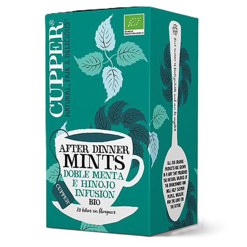 CUPPER Infusión after dinner mint BIO 20 bolsitas