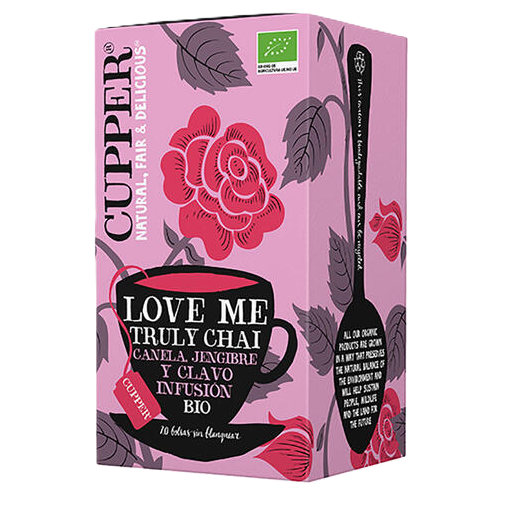 CUPPER Infusión Love Me Truly Chai BIO 20 bolsitas