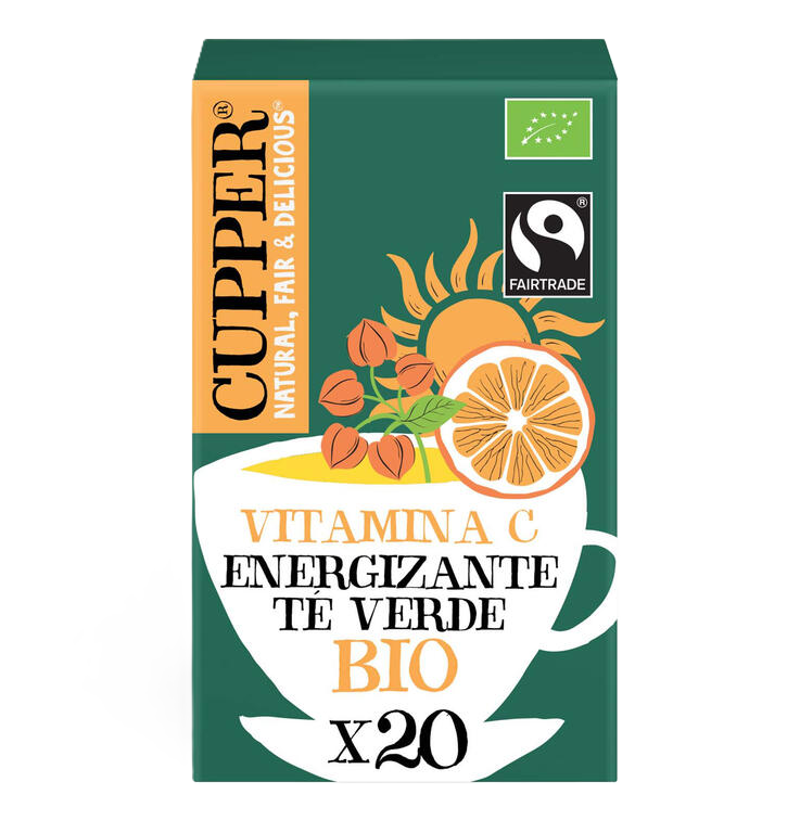 CUPPER Te Verde Energizante BIO 20 bolsitas
