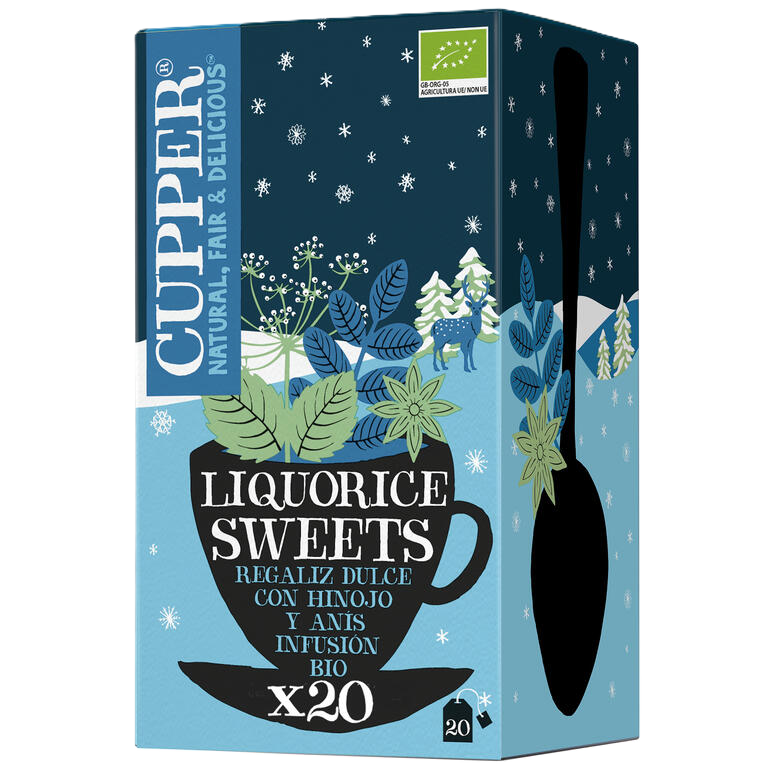 CUPPER Infusion Winter Liquorice BIO 20 bolsitas