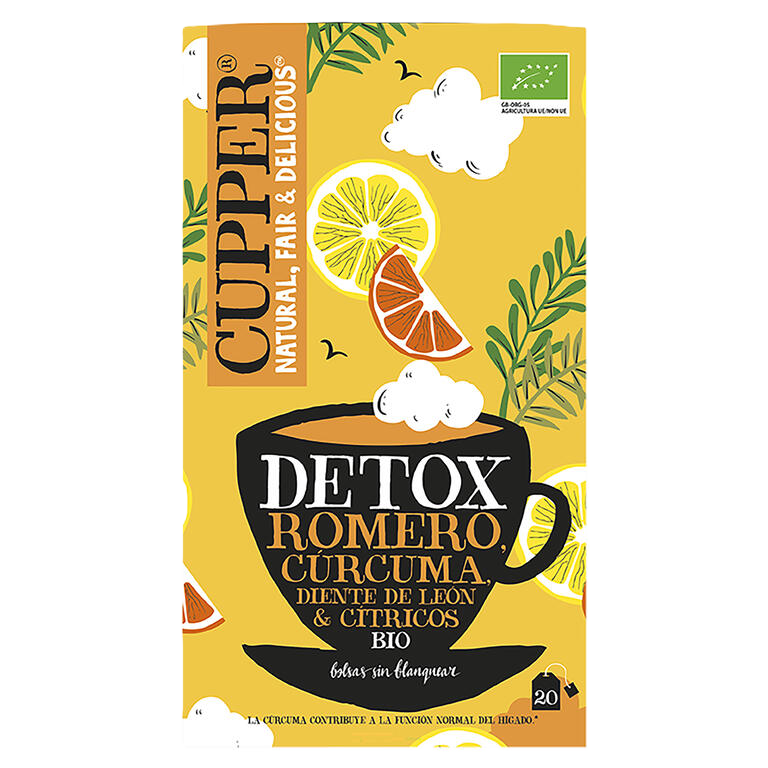 CUPPER infusión detox BIO 20 bolsitas