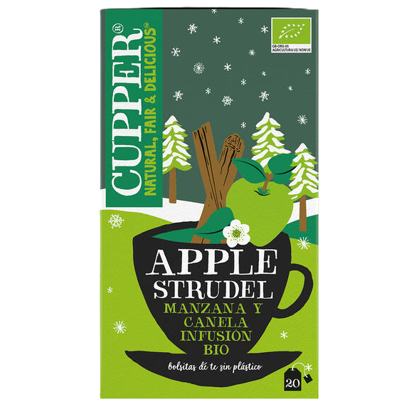 CUPPER Infusión apple strudel BIO 20 bolsitas