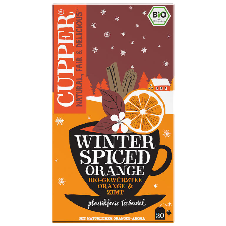 CUPPER Infusión Naranja Canela BIO 20 bolsitas