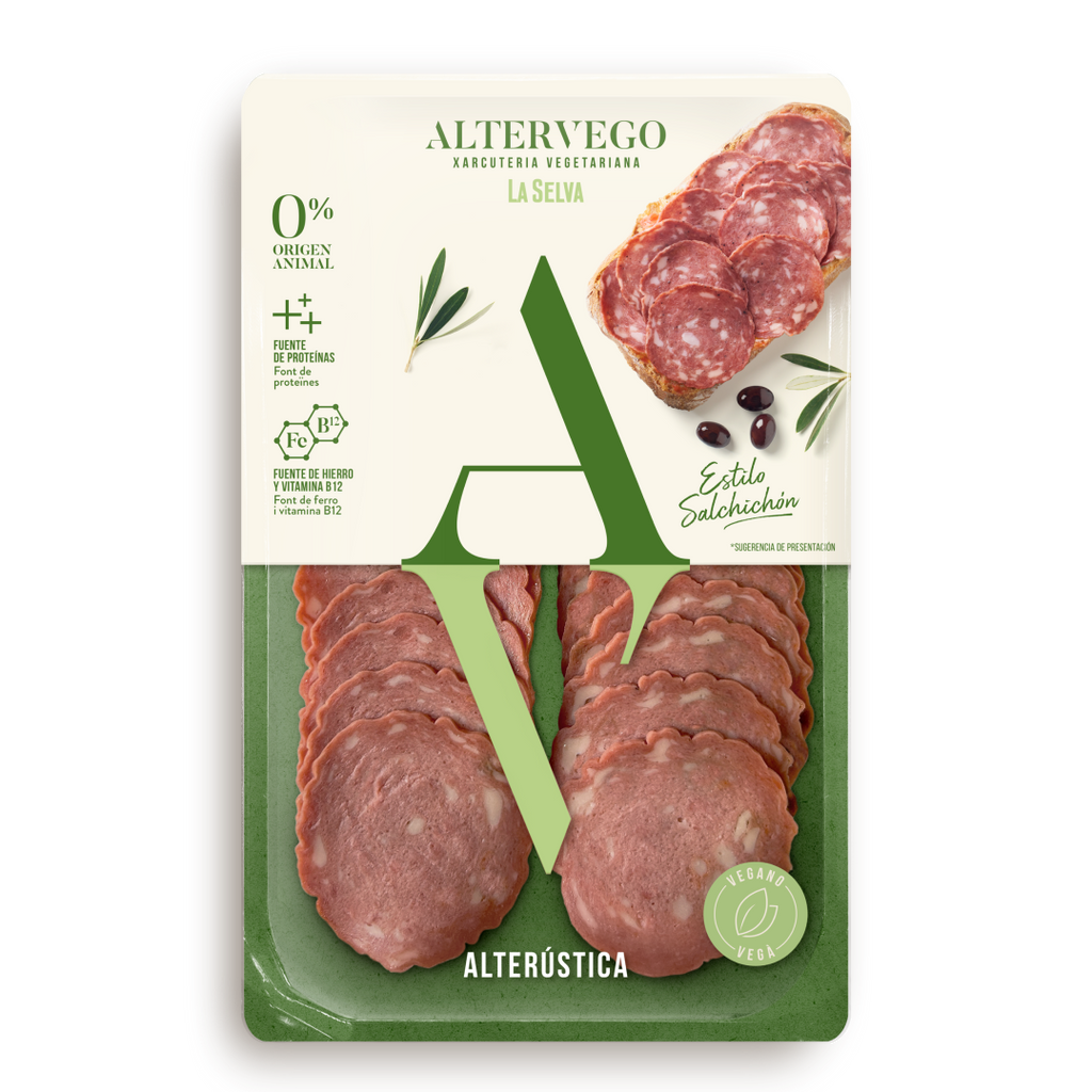 ALTERVEGO Salchichón Vegano en Lonchas 80g