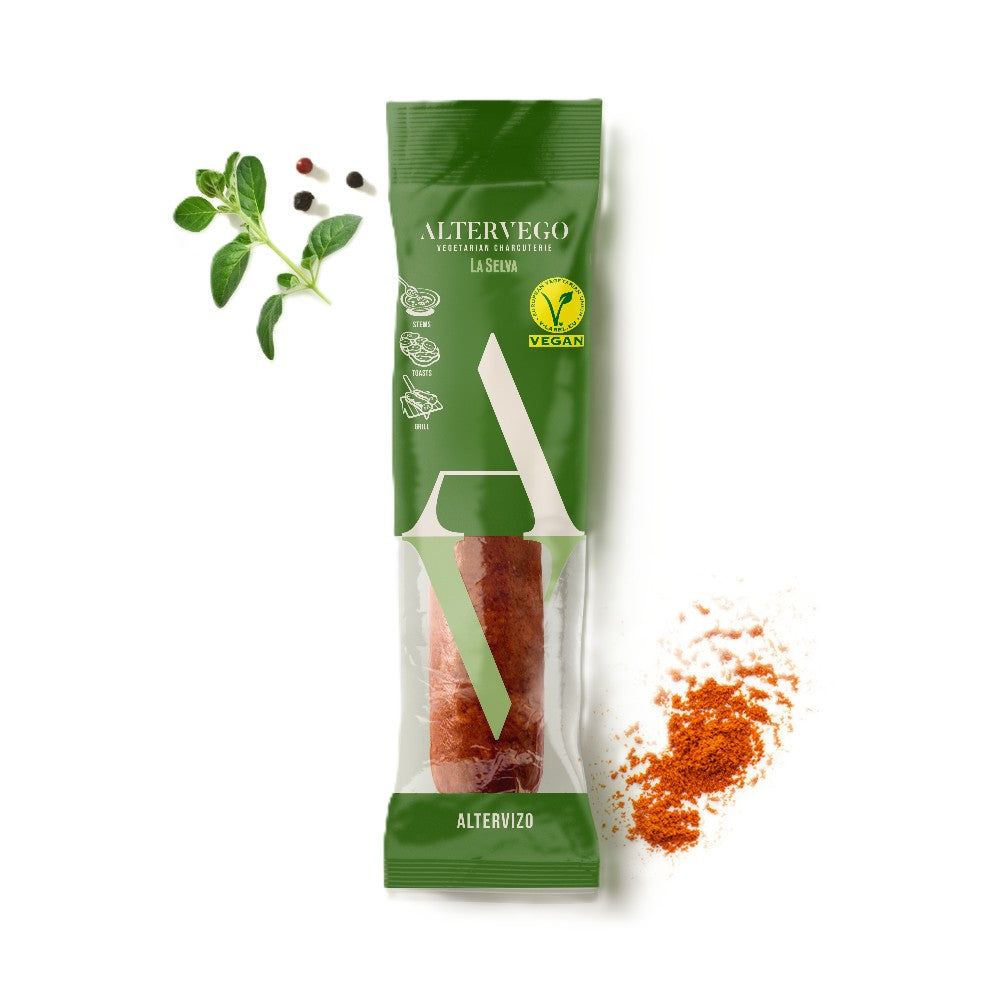 ARTERVEGO. Altervizo el Chorizo vegano. 90g Sin gluten
