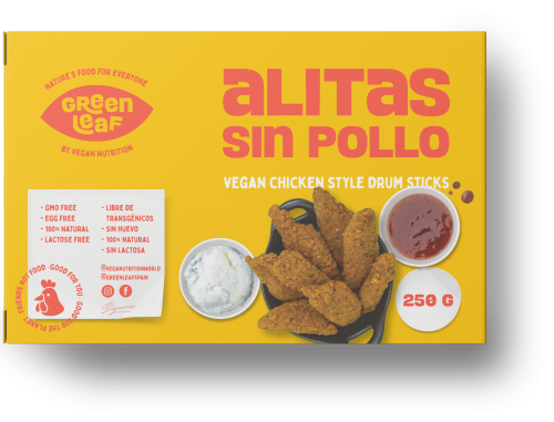 Green Leaf - Alitas Sin Pollo 250g