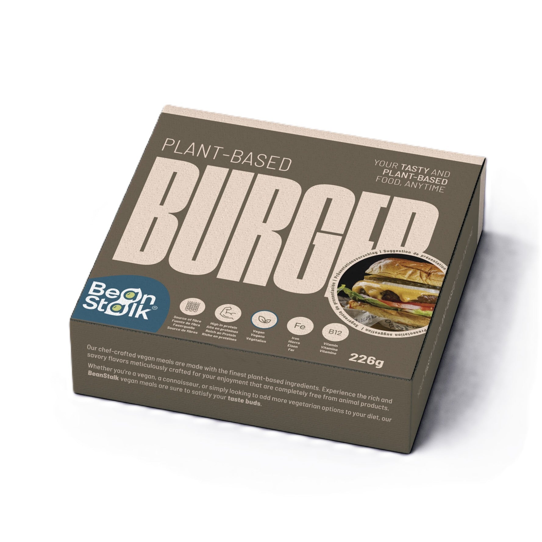 Bohnenstängel. Gemüseburger. 226 g