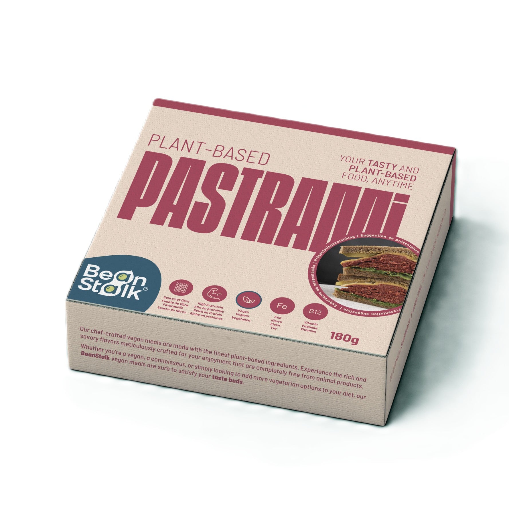 BEANSTALK Pastrami Vegano Ahumado 180g