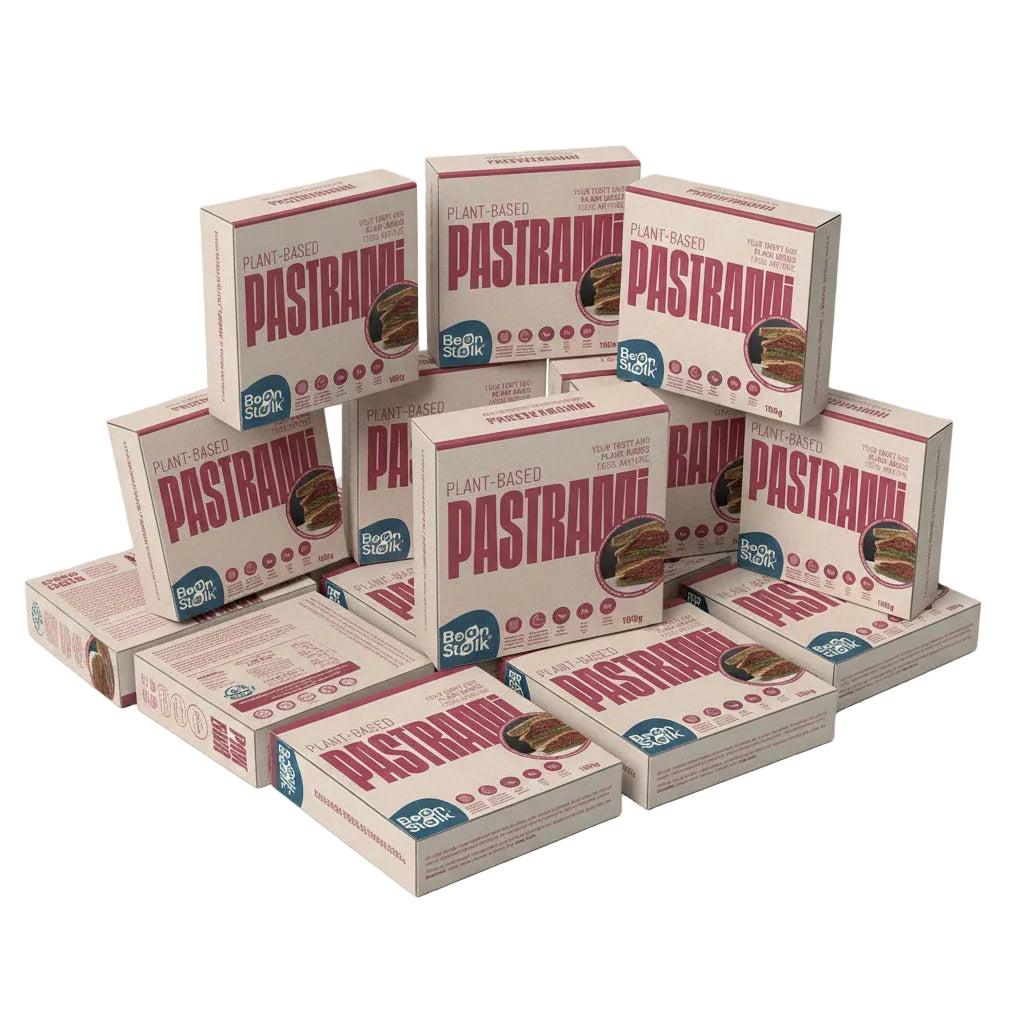 BEANSTALK Pastrami Vegano Ahumado 3 kg (6x500g) – Formato Profesional