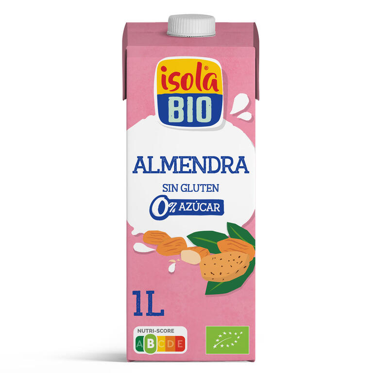 ISOLA. Bebida Vegetal de ALmendras sin azucar BIO, 1 L
