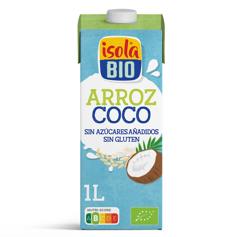 ISOLA. Bebida Vegetal de Arroz y Almendras BIO, 1 L