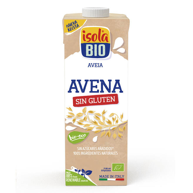 ISOLA. Bebida Vegetal de Avena sin gluten BIO, 1L