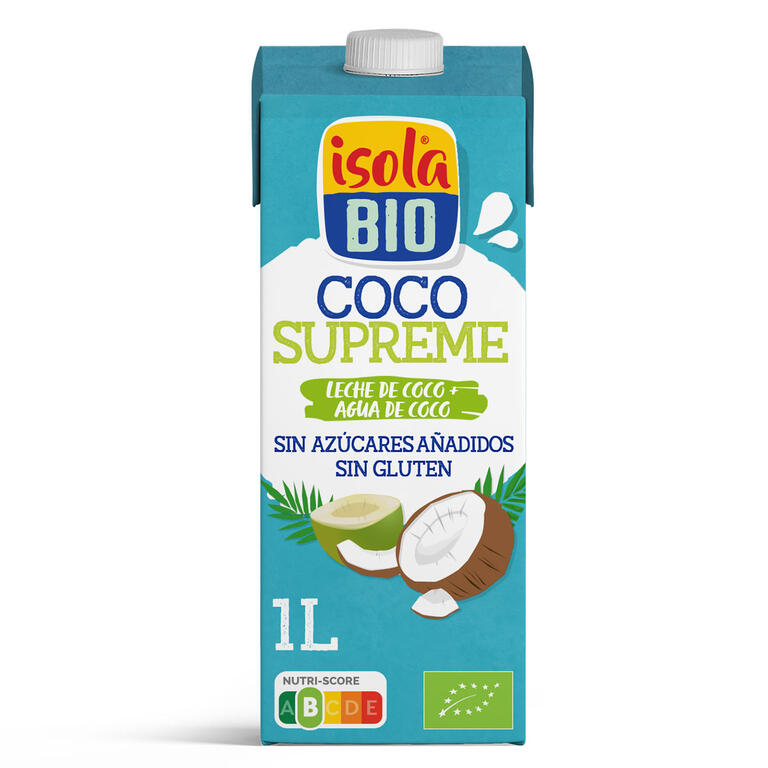 ISOLA. Bebida Vegetal de Coco supreme BIO. 1 L