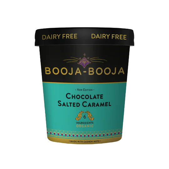 BOOJA BOOJA - Helado Chocolate con Caramelo Salado 465 ML - Sin Gluten