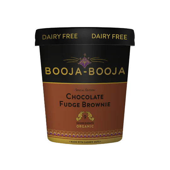 BOOJA BOOJA - Helado de Chocolate Brownie 465 ml - Sin gluten