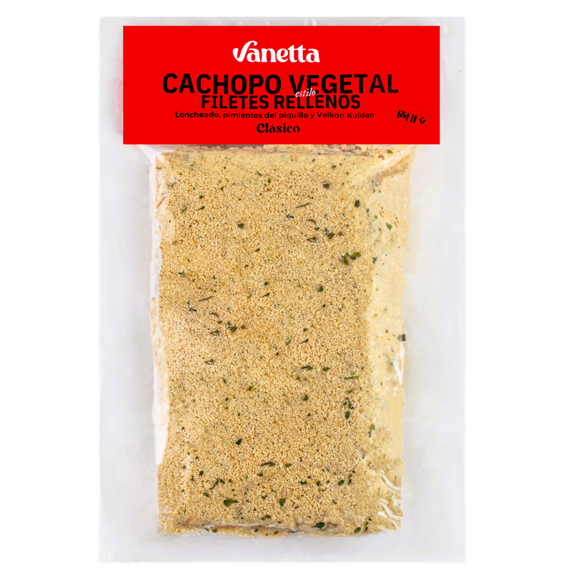 VANETTA. Seitán estilo Cachopo Asturiano Clásico. 400/450g. Envasado al vacio