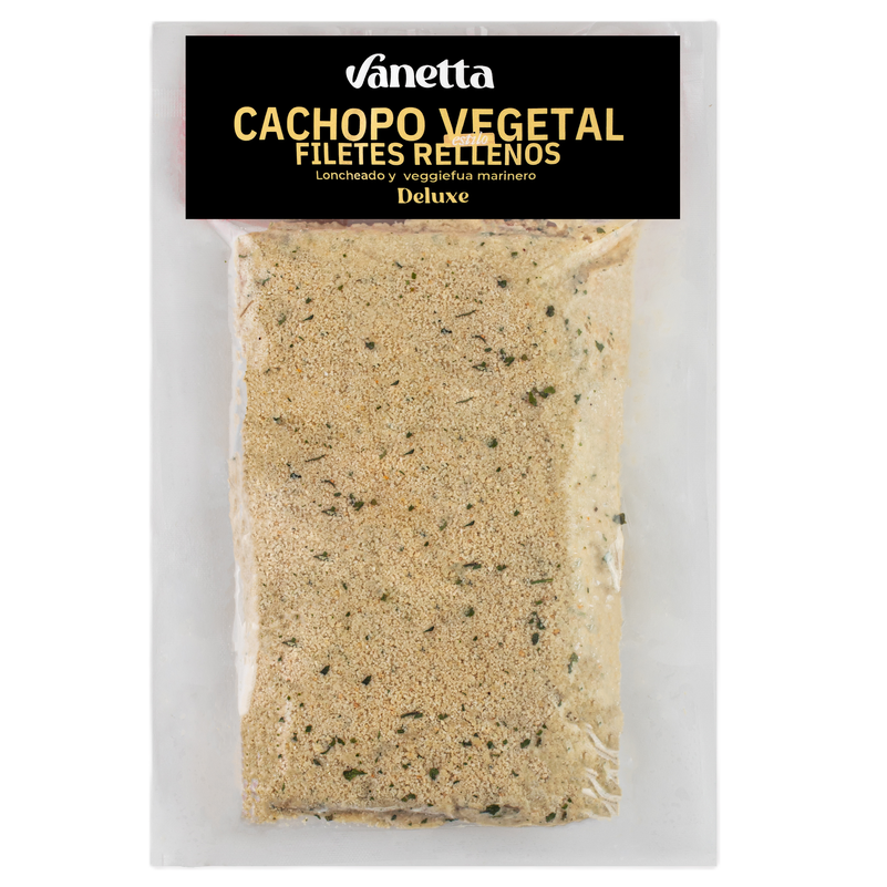 VANETTA. Seitán estilo cachopo asturiano Deluxe. 400/450g. Envasado al vacio