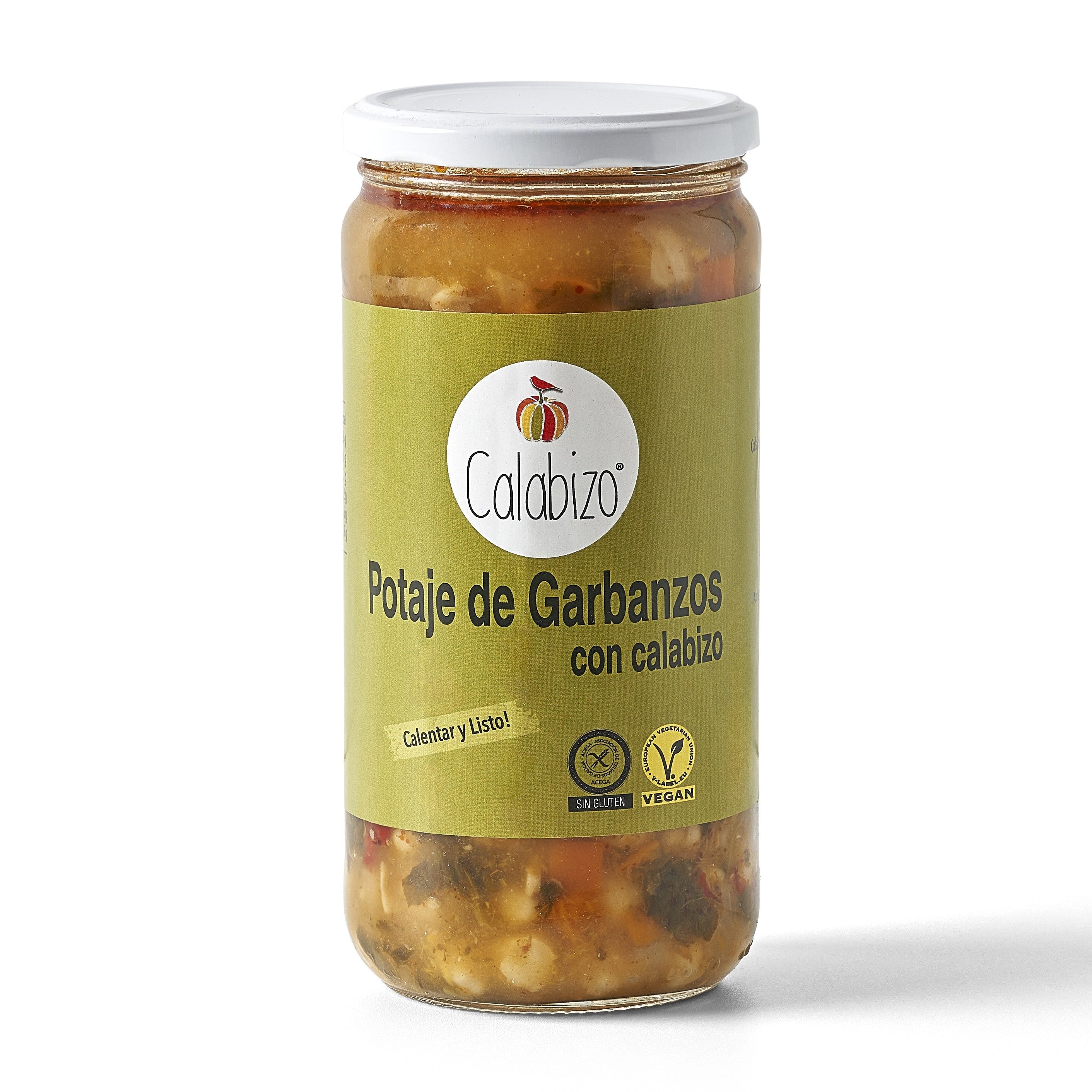 Calabizo.  Potaje de garbanzos con calabizo. Tarro 720g