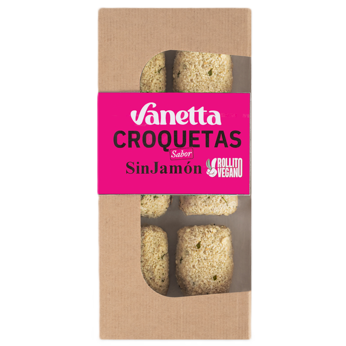 VANETTA. Croquetas Sinjamón Rollito Vegano. 250g (6 unidades)