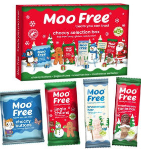 MOO FREE Caja Surtido Chocolate Navidad 100g (4 unidades)