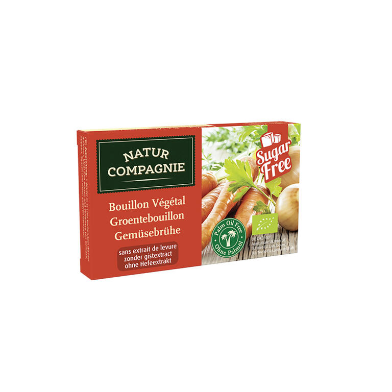 NATURE COMPAGNIE Caldo de Verduras en Pastilla sin Levadura Bio, 84g