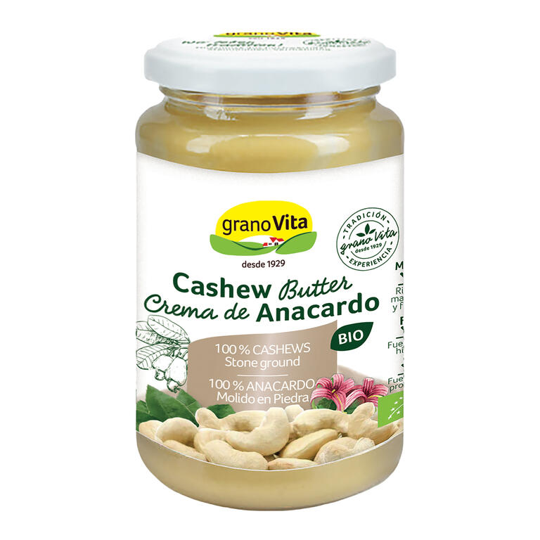 GRANOVITA CREMA DE ANACARDO BIO, 350g -Sin gluten