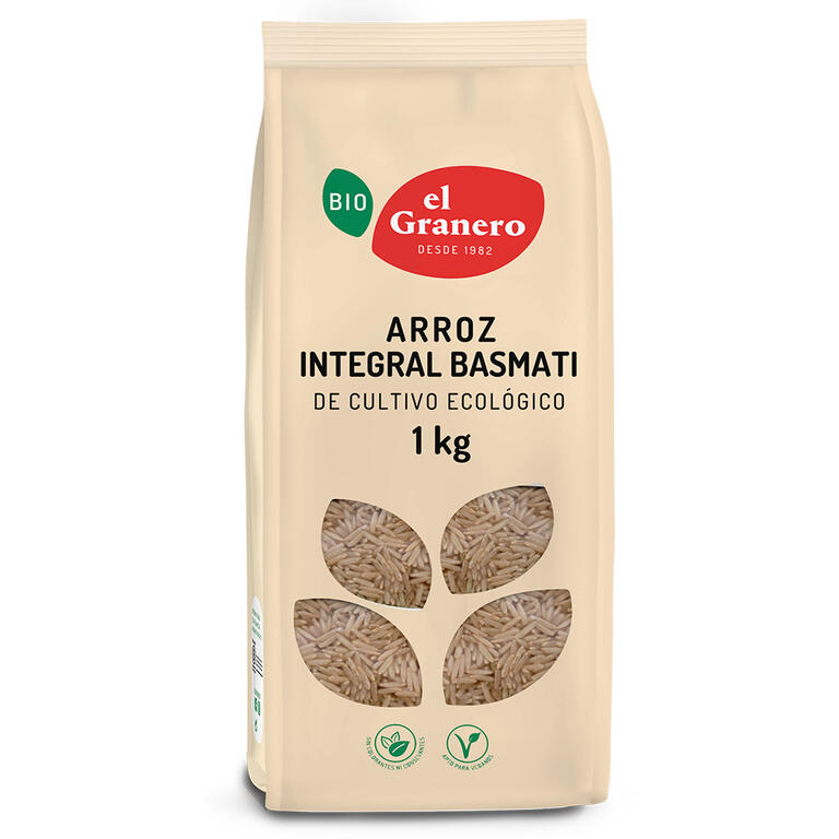 EL GRANERO Arroz Basmati Integral BIO 1000g