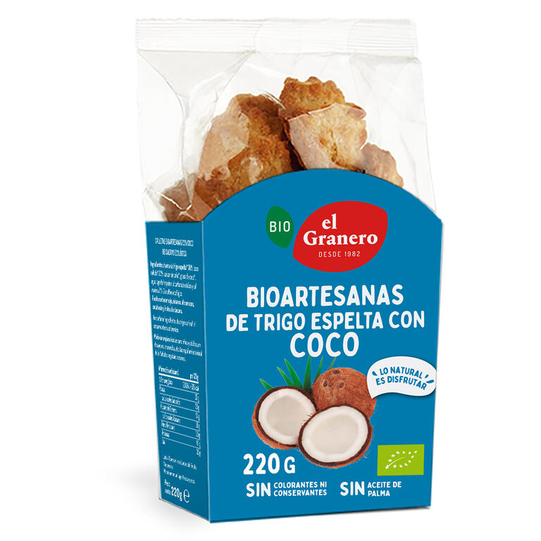 El Granero Galletas Artesanas Coco y Espelta Ecológicas 220g
