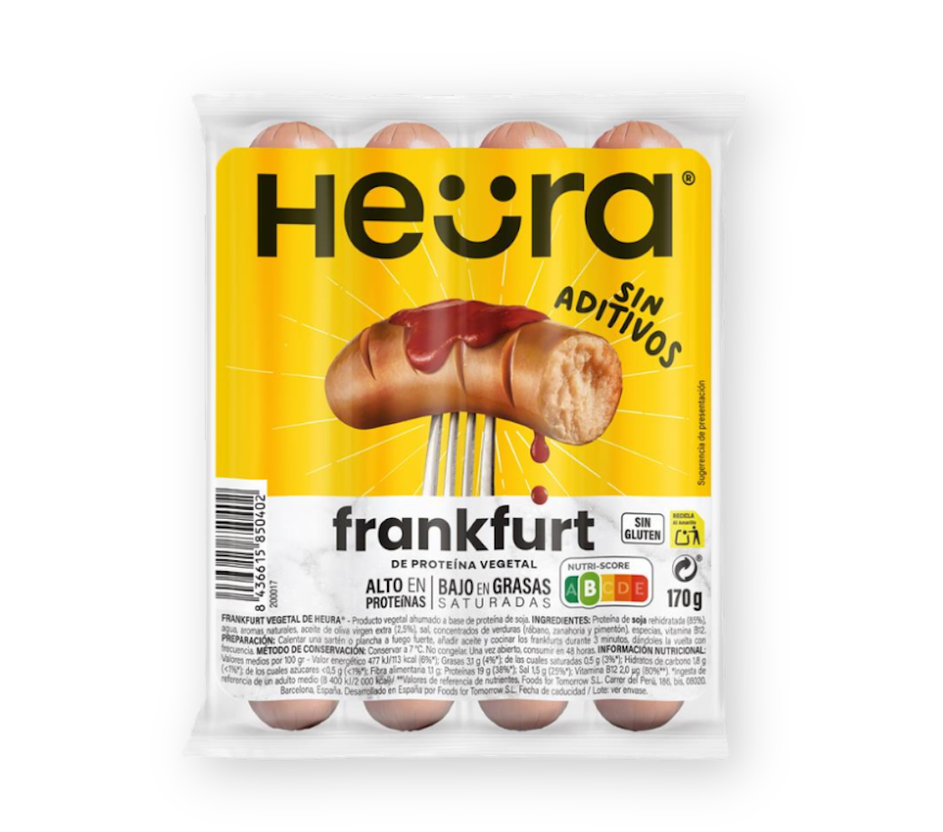 HEÜRA Frankfurt de proteína vegetal. 170g