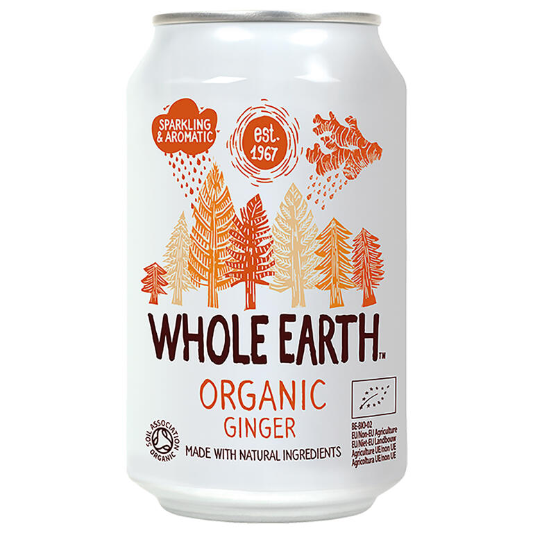 WHOLE EARTH  Refresco de Jengibre BIO 330 ml