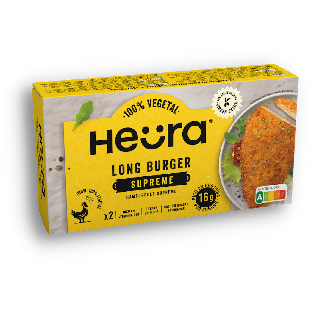 HEURA Long Burger Supreme Vegana Sin Gluten 210 g