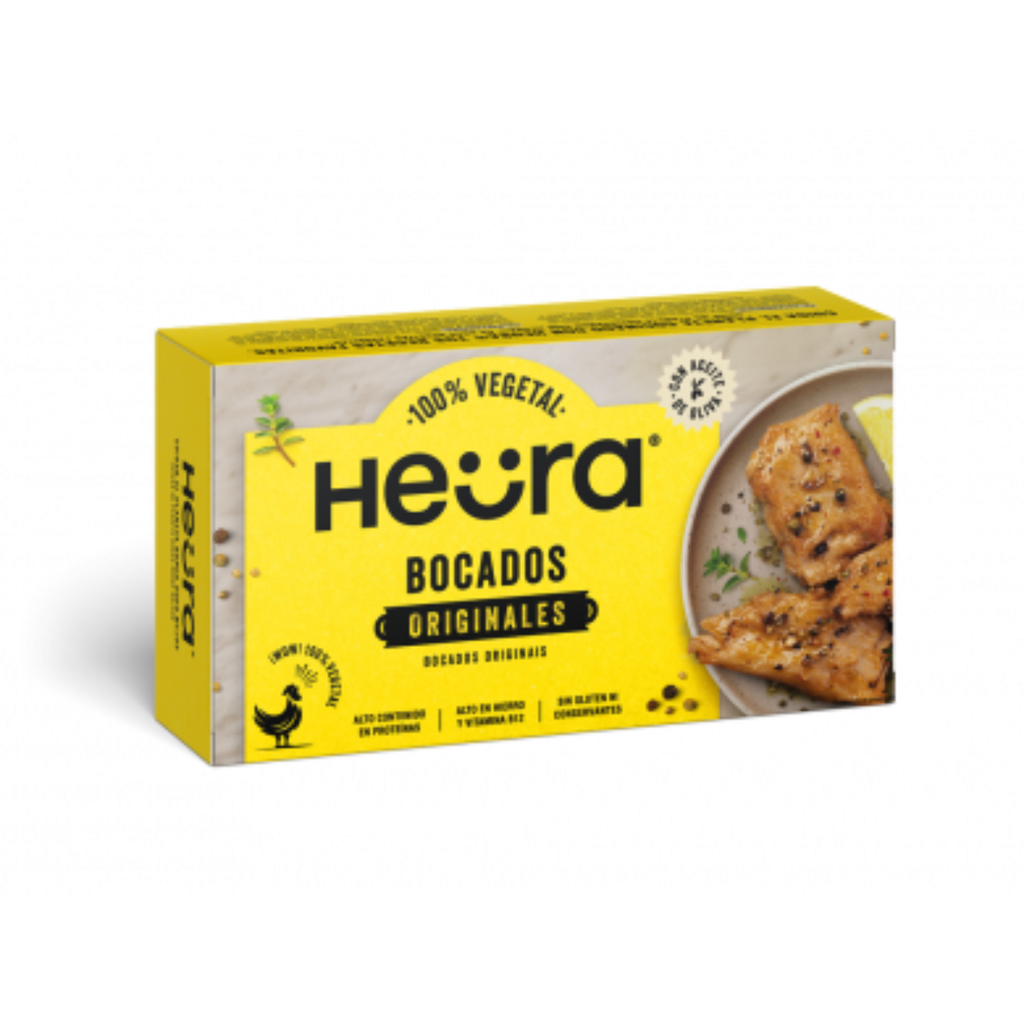 HEURA Bocados Originales Veganos 180 g | Sin Gluten 19,7g Proteína Soja