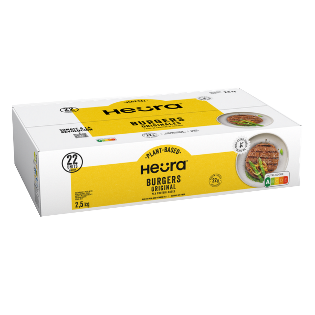 HEURA Burger Original Vegana Sin Gluten 25 uds 2,5 kg