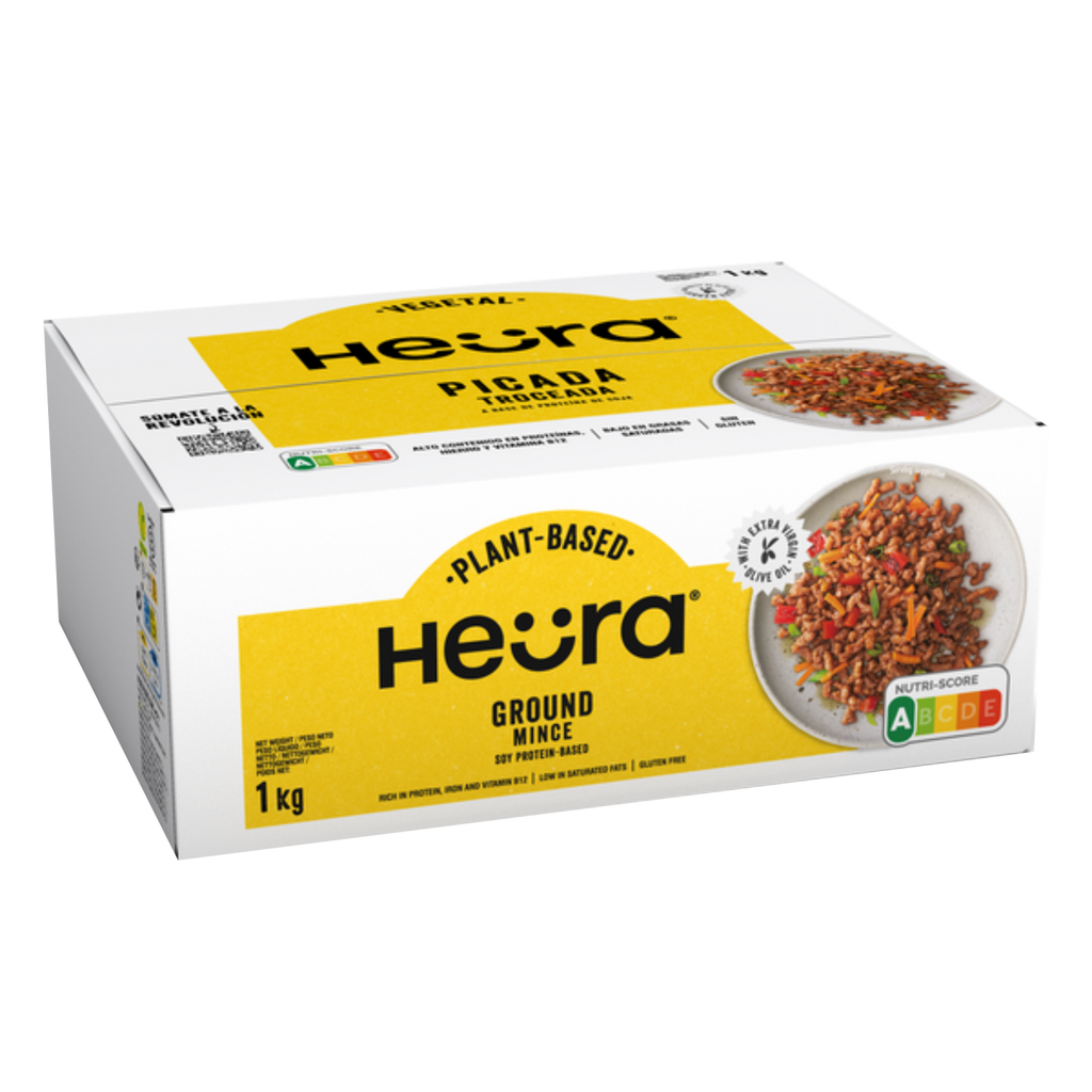 HEURA Picada Troceada Vegana Estilo Ternera 1 kg | Sin Gluten 20g Proteína Soja