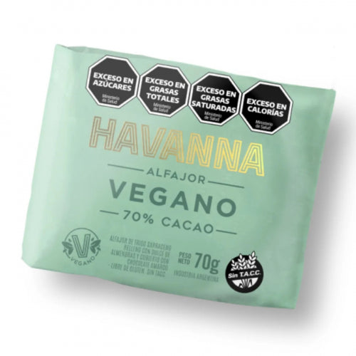 HAVANNA -Alfajor Vegano Unidad 70g - Sin Gluten