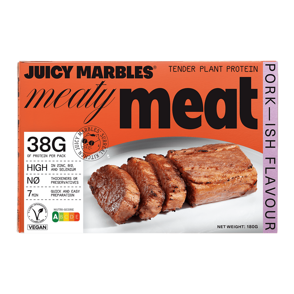 JUICY MARBLES Pork-Ish Flavour, carne vegetal de soja 180 g