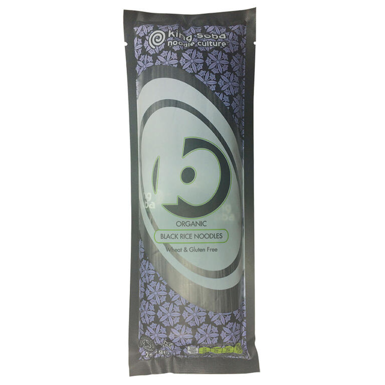 KING SOBA Pasta de Arroz Negro - SIN GLUTEN BIO 250g