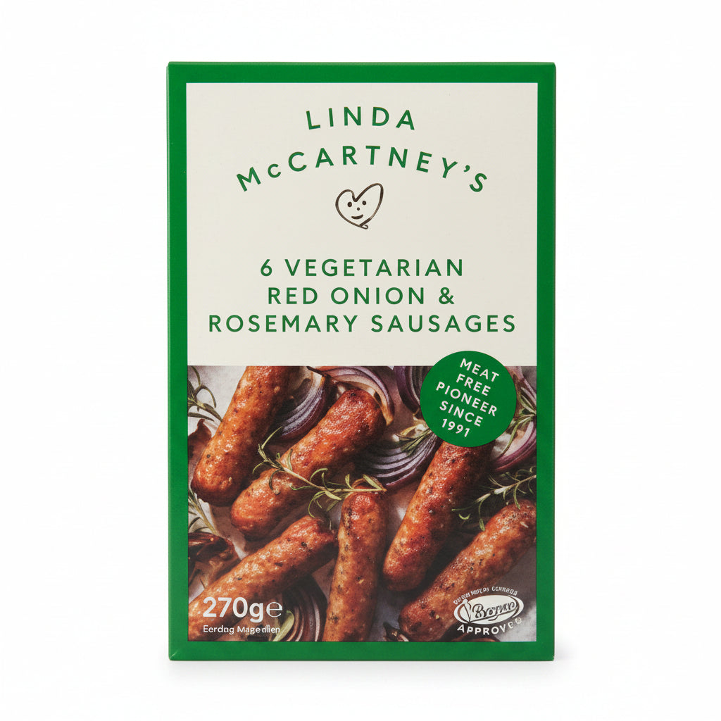 Linda McCartney - Salchichas de Romero y Cebolla Roja 270g
