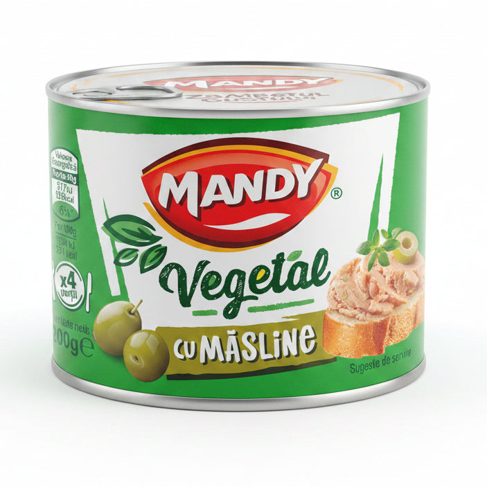 MANDY Paté Vegetal con aceitunas 200g