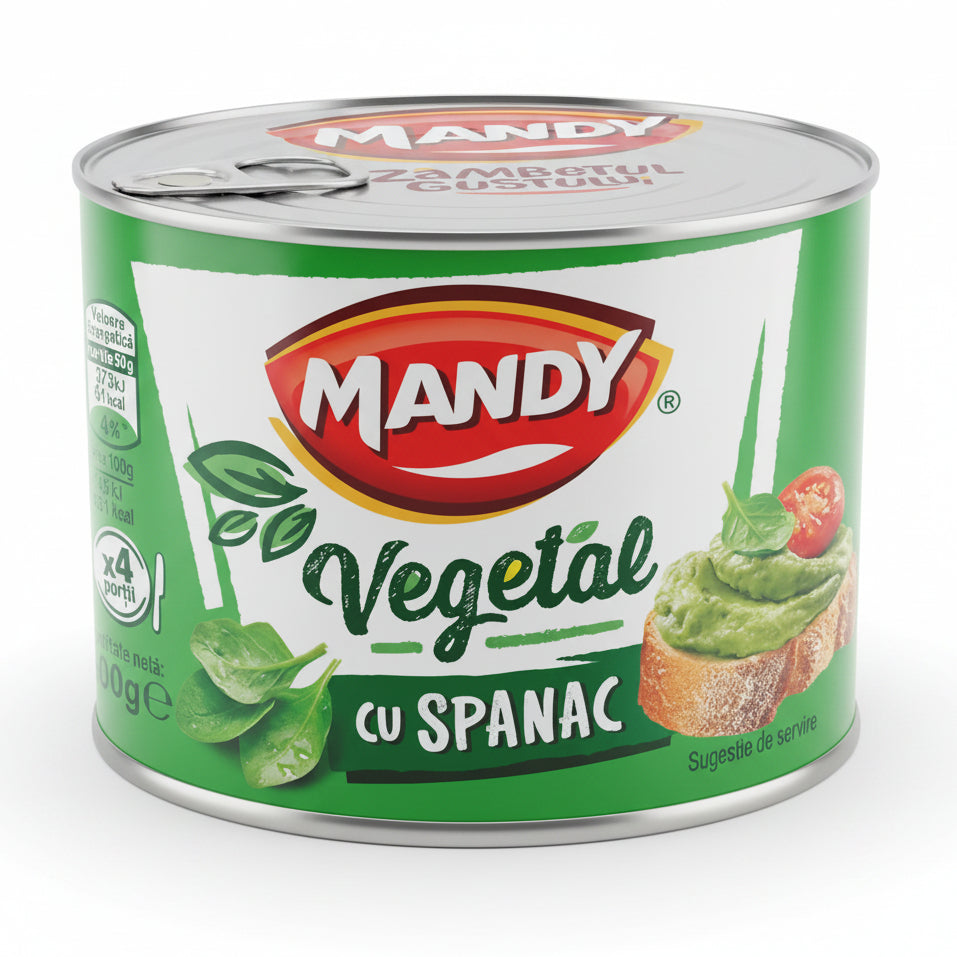 MANDY Paté Vegetal con Espinacas 200g