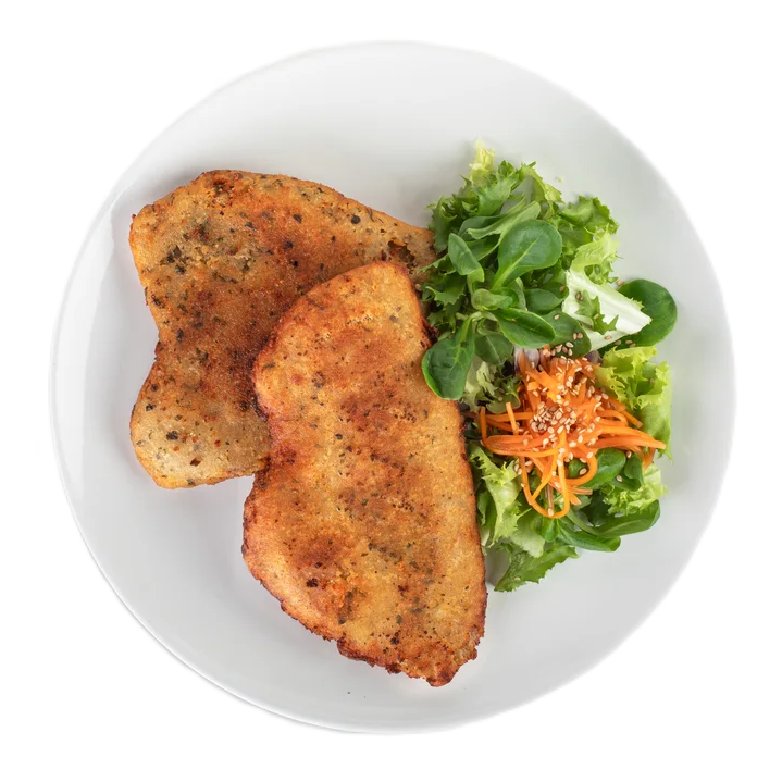 VANETTA. Preparado estilo Milanesa no pollo vegetal. 500g. Envasado al vacio